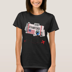Stamford Girl - Stamford Boarding Pass T-Shirt