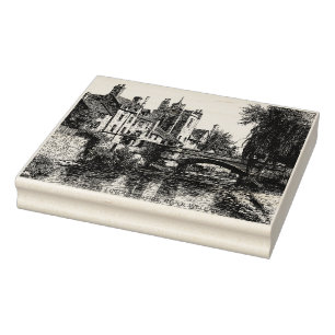 Stamford, Lincolnshire, River Welland Rubber Stamp