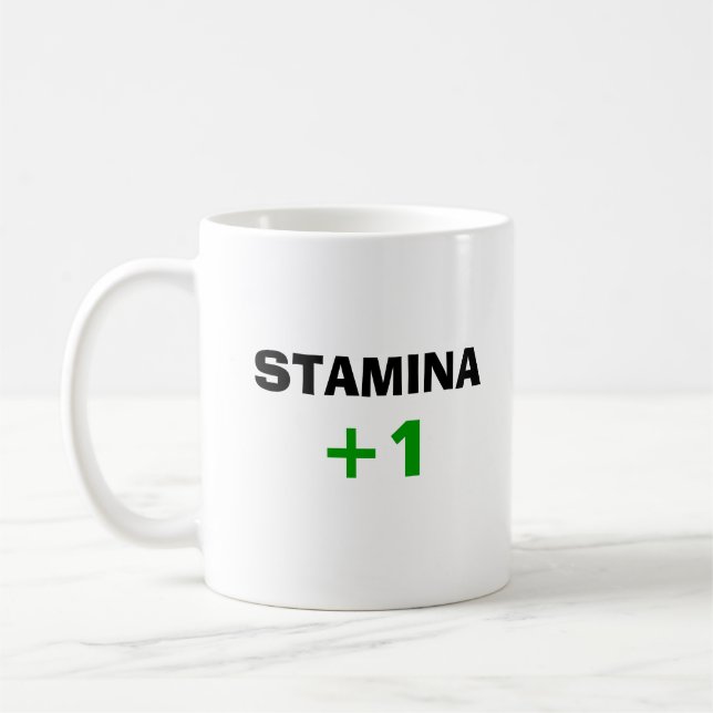 STAMINA +1 (Right handed) Coffee Mug (Left)