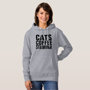 STAMINA Cat Lover Coffee Hoodies