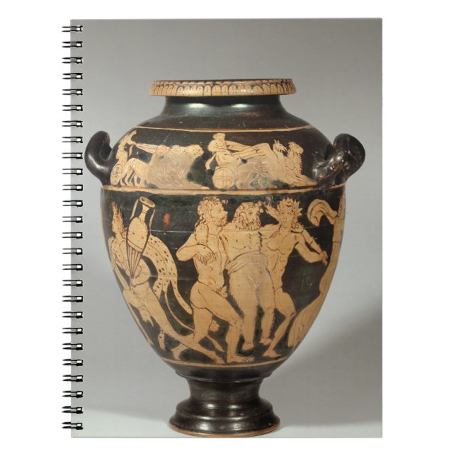 Stamnos, Dionysiac scene, Etruscan red-figured per Spiral Notebook (Front)