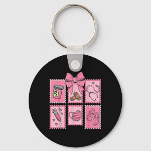 Stamp Bow Pharmacy Pill Cpht Pharmacist Technician Key Ring