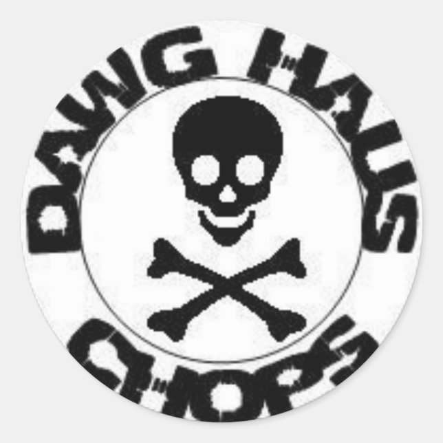 stamp classic round sticker (Front)