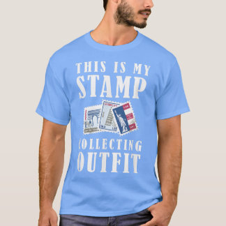 Stamp Collecting Funny Collector Philatelist Posta T-Shirt