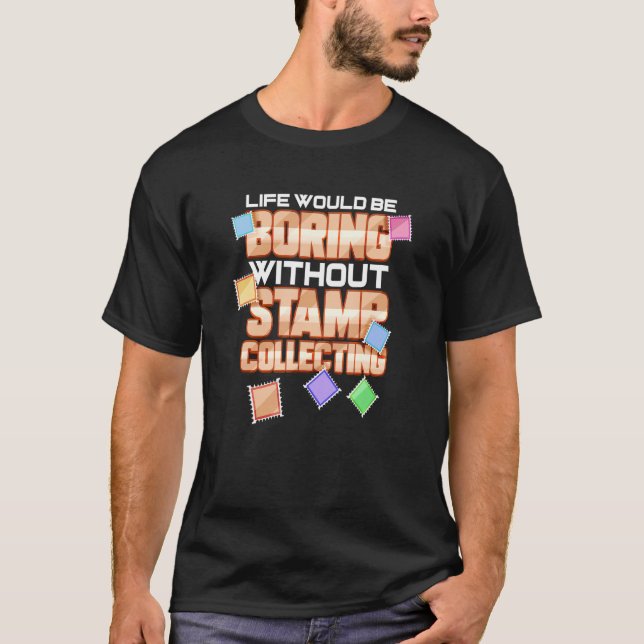 Stamp Collector For Philatelist Stamp Collection L T-Shirt (Front)