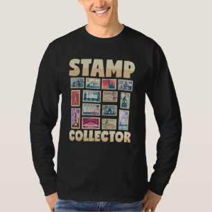 Stamp Collector Franked Letters Post Office T-Shirt