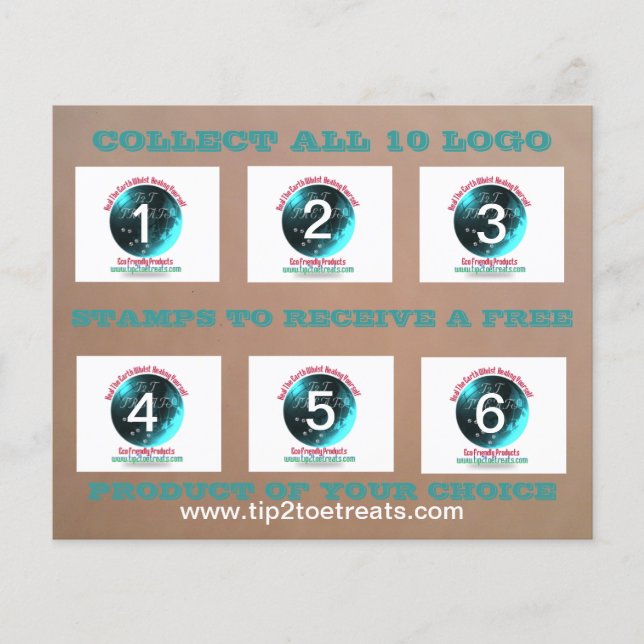 Stamp/coupon Cards (Front)