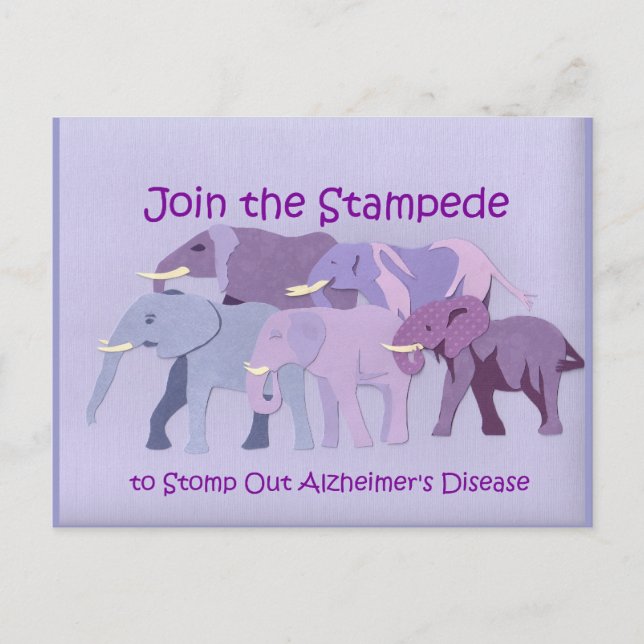 Stamp Out Alzheimer's Postcard (Front)