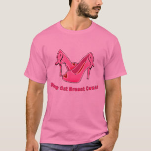 Stamp Out Breast Cancer Stilettos T-Shirt