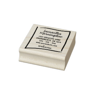 Stamp Square + your text & ideas 6