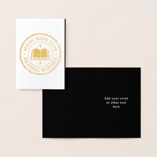 Stamp - YOUR TEXT - BOOK 1 - Fan Fun Foil Card (Display)