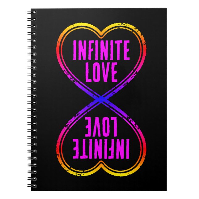 Stamp - YOUR TEXT & IDEA - HEART SHAPE 1 Notebook (Front)