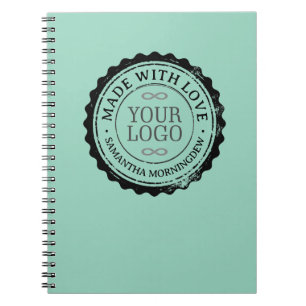 Stamp - YOUR TEXT & LOGO 3 Notebook
