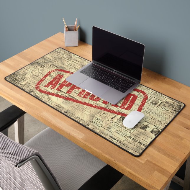 Stamped Approved Vintage Desk Flow Mat (Office 2)