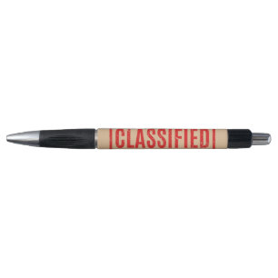 Stamped Classified Pen