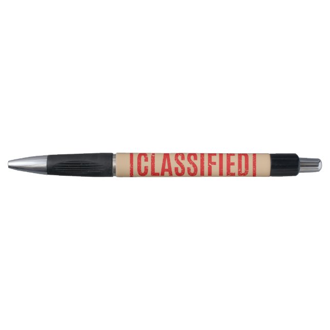 Stamped Classified Pen (Front)