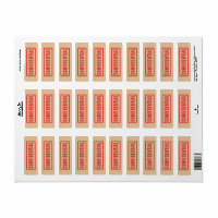 Stamped Confidential Label