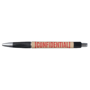 Stamped Confidential Pen