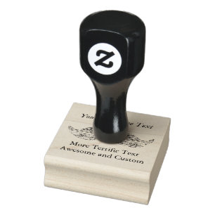 Stamped Moustache Custom Rubber Stamp