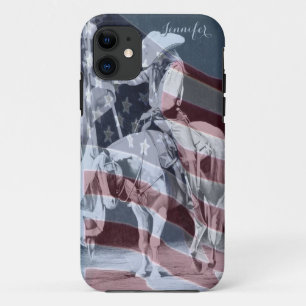 Stampede Prayers (ballpoint with flag) Case-Mate iPhone Case