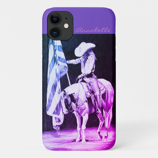 Stampede Prayers (purple) Case-Mate iPhone Case (Back)