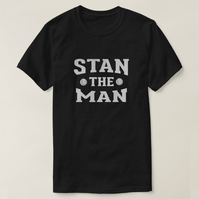 Stan the Man Fitted T-Shirt (Design Front)