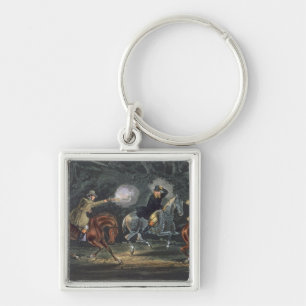 Stand and Deliver, aquatinted by E. Duncan Key Ring