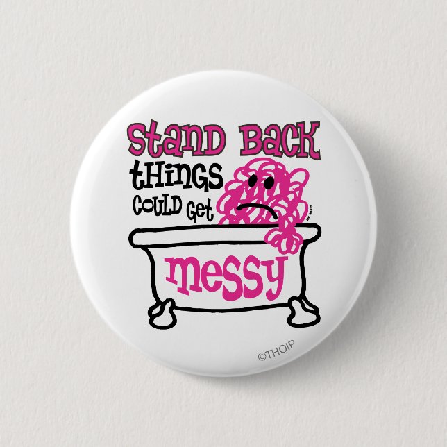 Stand Back 6 Cm Round Badge (Front)