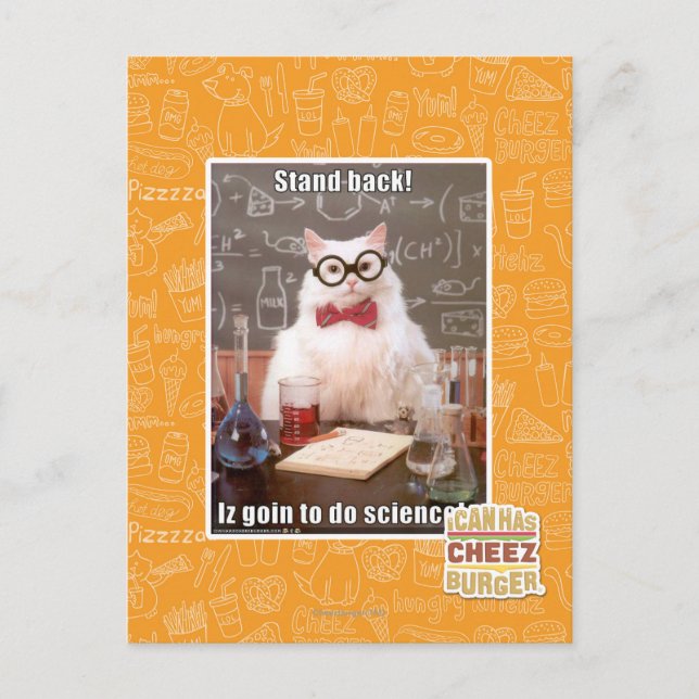 Stand back! postcard (Front)