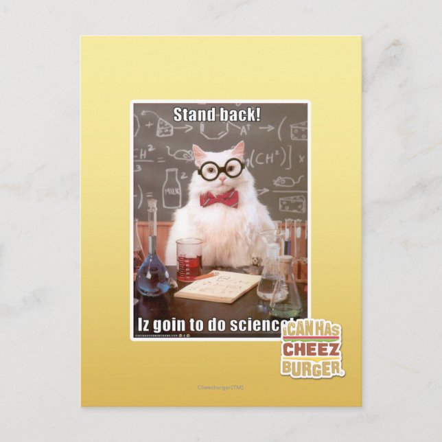 Stand back! postcard (Front)