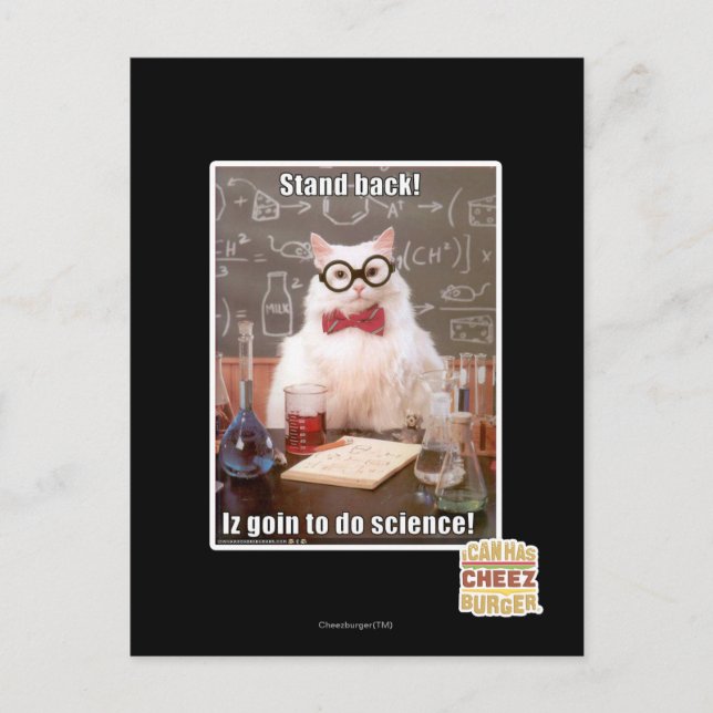 Stand back! postcard (Front)