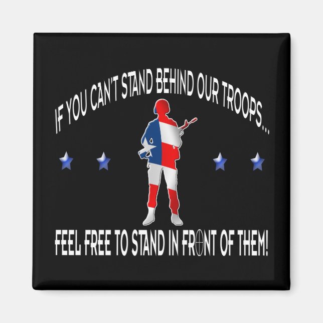 Stand Behind or In Front Magnet (Front)