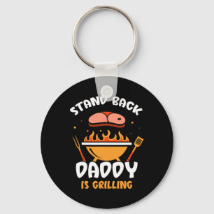 Stand Ck Daddy Is Grilling Grill Meat Rbecue Bbq D Key Ring