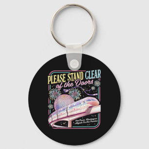 Stand Clear Retro The Doors Tie Dye Monorail Key Ring
