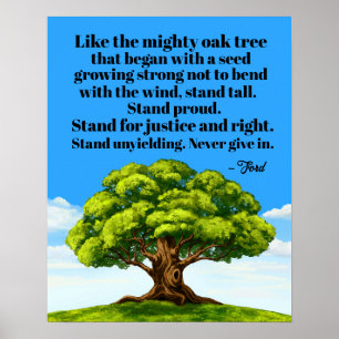 Stand for Justice and Right  Poster