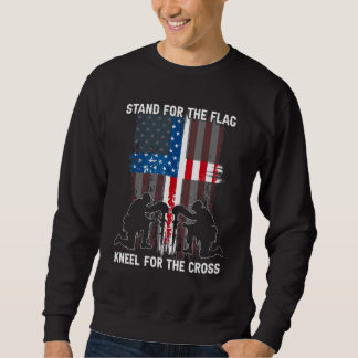 Stand For The Flag Knee For The Cross American Fla Sweatshirt