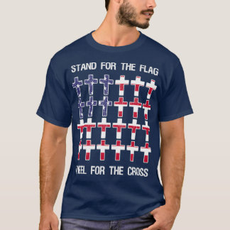 Stand For the Flag Kneel For The Cross 5 T-Shirt
