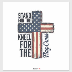 Stand for the Flag Kneel for the Cross Shirt Desig