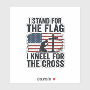 Stand for the Flag Kneel for the Cross Shirt Desig