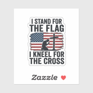 Stand for the Flag Kneel for the Cross Shirt Desig