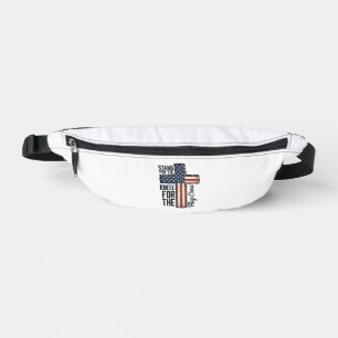 Stand for the Flag Kneel for the Cross Shirt Desig Bum Bags