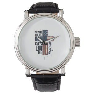 Stand for the Flag Kneel for the Cross Shirt Desig Watch