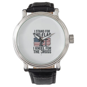 Stand for the Flag Kneel for the Cross Shirt Desig Watch