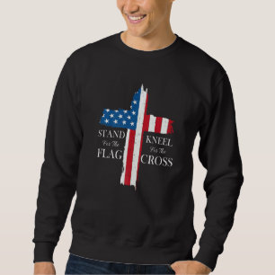 Stand For The Flag Kneel For The Cross Sweatshirt