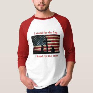 Stand for the Flag - Kneel for the Cross T-Shirt