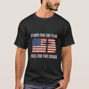 Stand For The Flag Kneel For The Cross T-Shirt