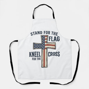 Stand for the Flag Patriotic Cross Design_1 Apron