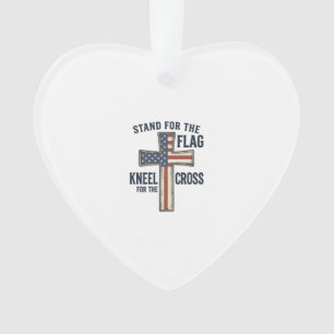 Stand for the Flag Patriotic Cross Design_1 Ornament
