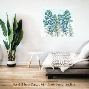 Stand Of Trees Canvas Print