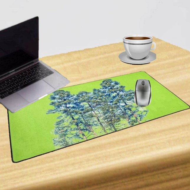 Stand of Trees Desk Mat (This Stand Of Trees Desk Mat reminds you of the outdoors, while inside!)
